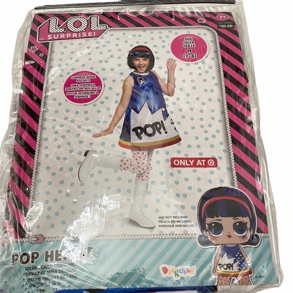 Disguise LOL Pop Heart Costume Child Med 7-8 - Picture 2 of 9